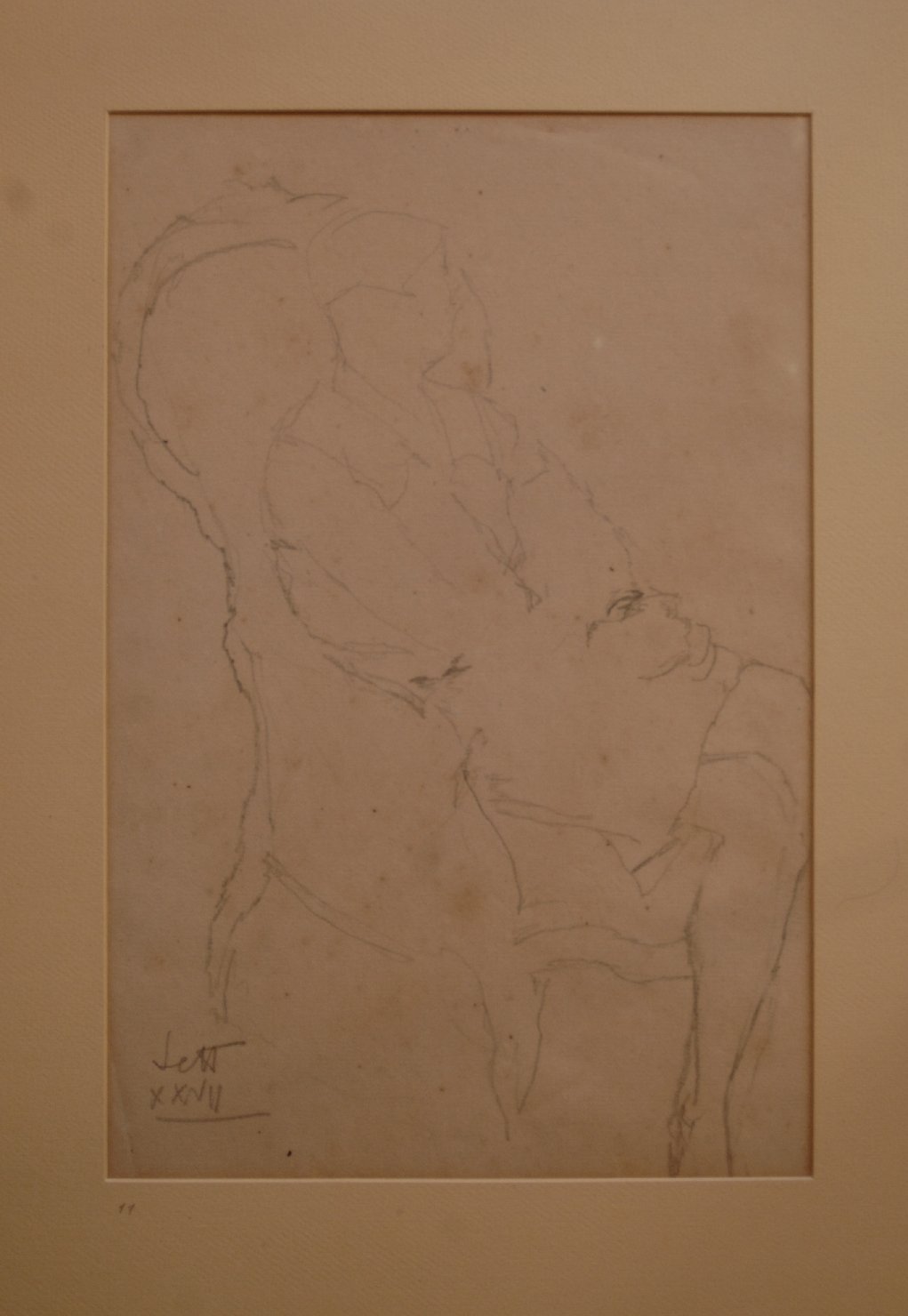 donna in poltrona (disegno, opera isolata) di Settala Giorgio (sec. XX)
