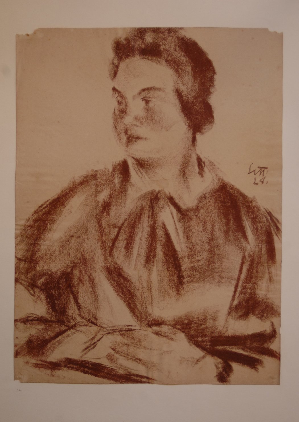 figura di donna (disegno, opera isolata) di Settala Giorgio (sec. XX)