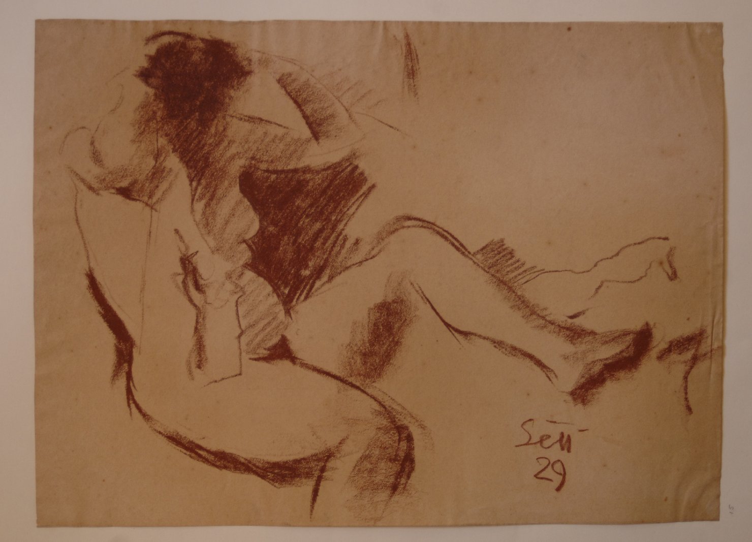 nudo di donna (disegno, opera isolata) di Settala Giorgio (sec. XX)