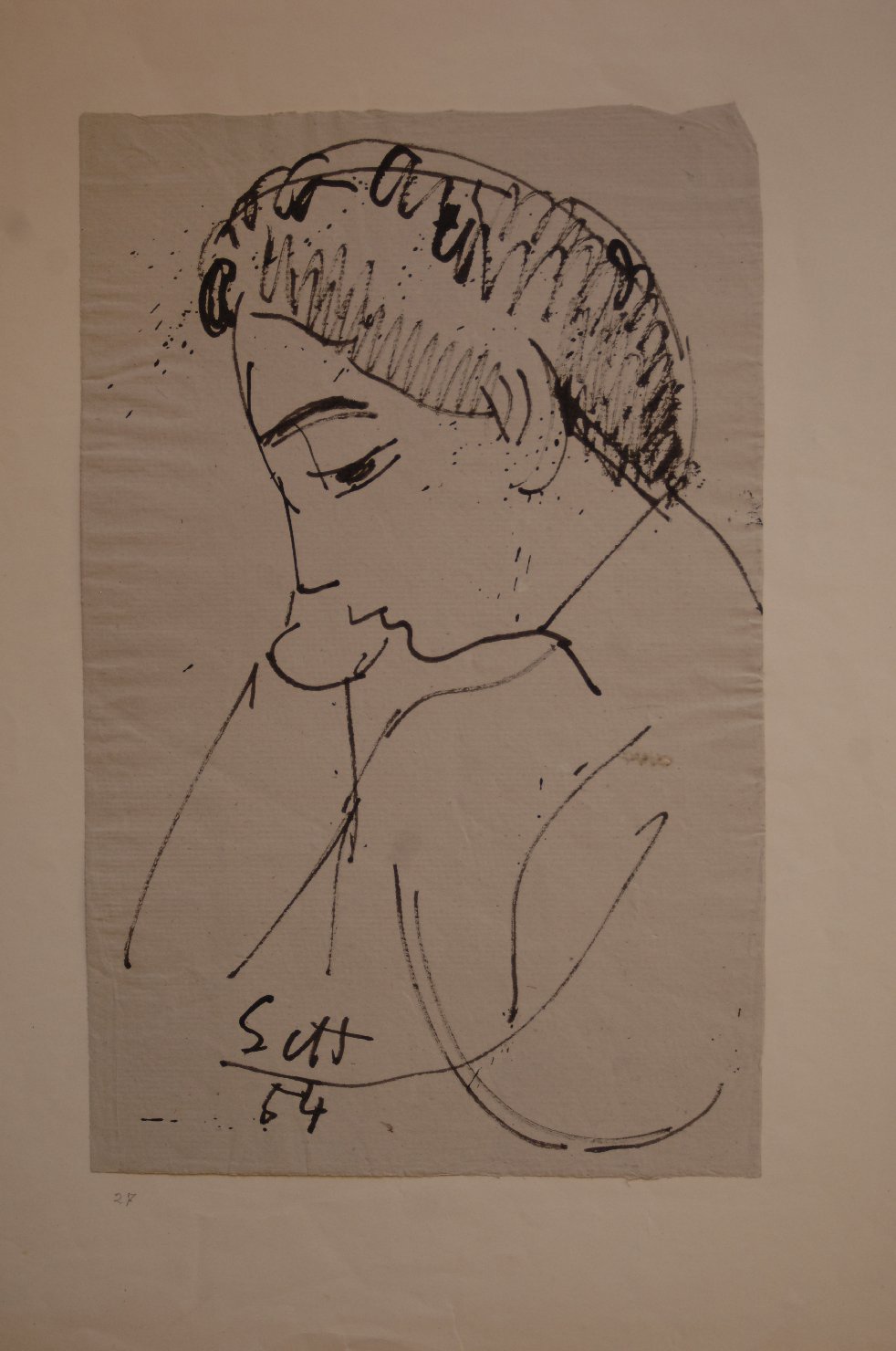 Franca, ritratto di donna (disegno, opera isolata) di Settala Giorgio (sec. XX)