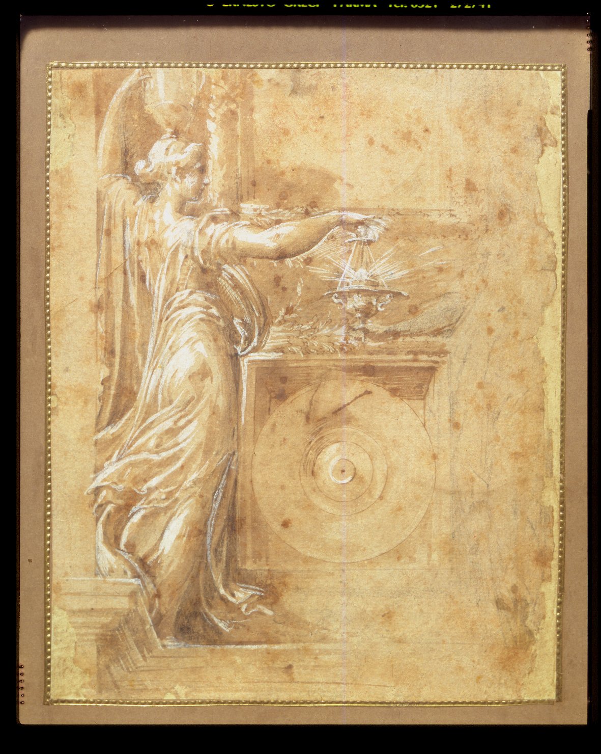 studio per una Vergine (disegno preparatorio, opera isolata) di Mazzola Francesco detto Parmigianino (sec. XVI)