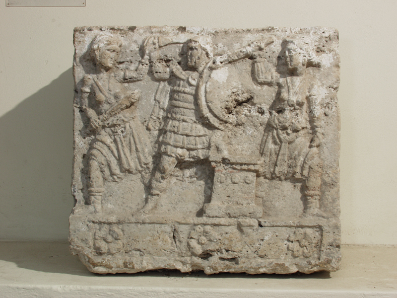 Oreste perseguitato dalle Erinni (urna/ cineraria, cassa, cubica, decorata) - bottega perugina (seconda metà II a.C)