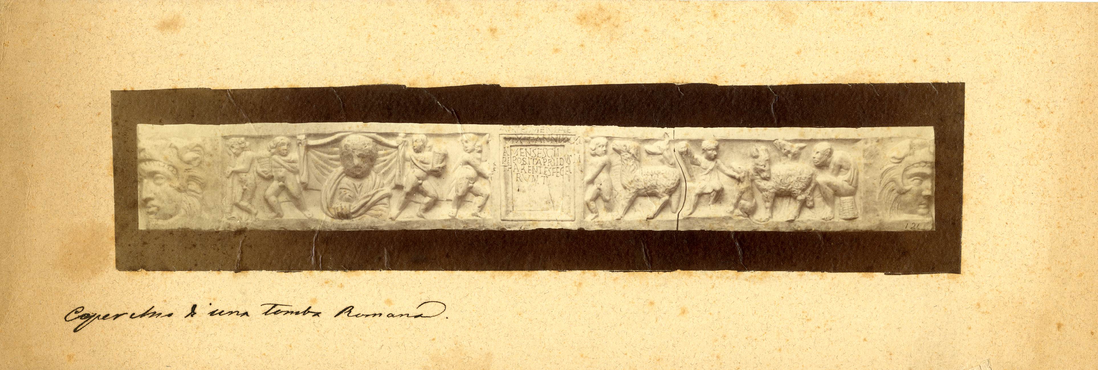 Sarcofagi romani – Epigrammi latini (positivo) di Anonimo (seconda metà XIX)