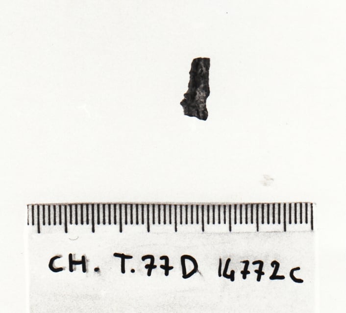 strumento da toeletta/frammento - cultura ligure della prima età del Ferro (VII a.C)