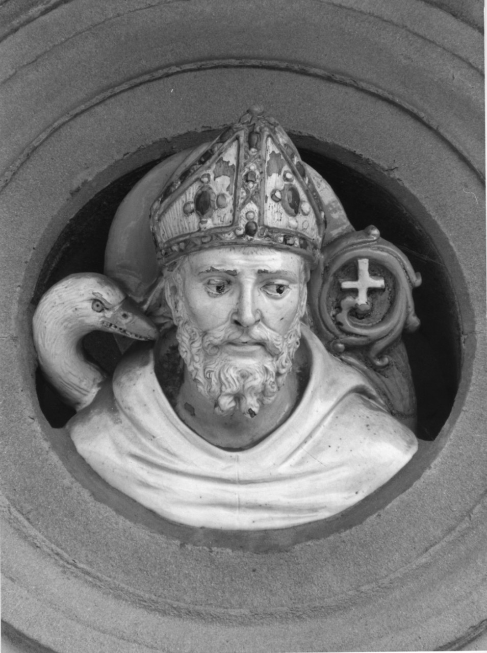 Sant'Ugo di Lincoln (scultura) di Della Robbia Giovanni (bottega) (primo quarto sec. XVI)