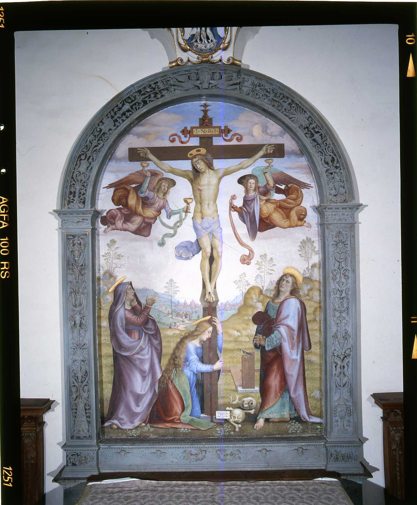 motivi decorativi a candelabra (cornice a impostazione architettonica di dipinto) di Della Bella Piero di Giovanni (fine/ inizio secc. XV/ XVI)