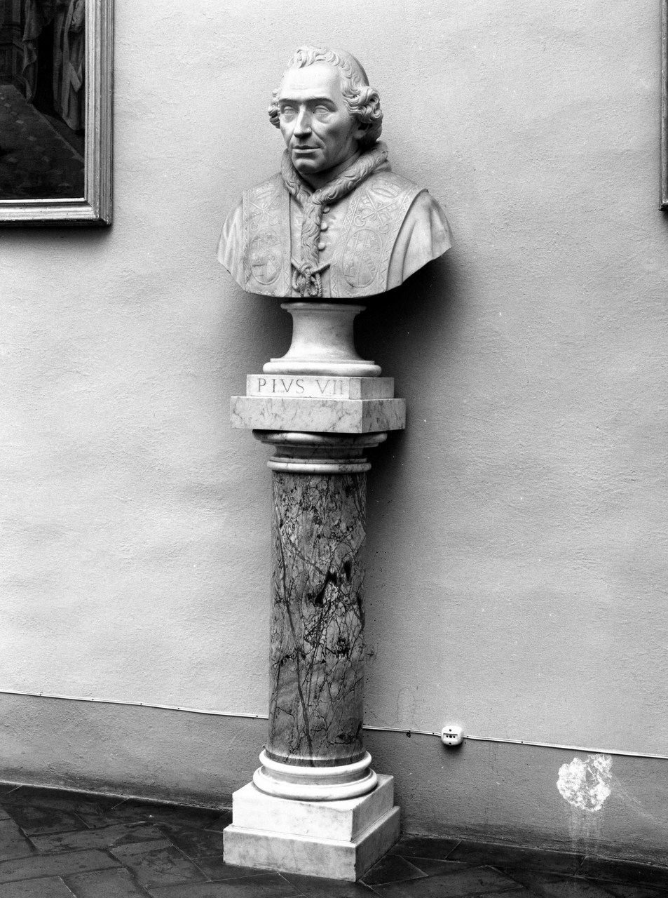 busto ritratto di papa Pio VII (scultura) - ambito italiano (inizio sec. XIX)