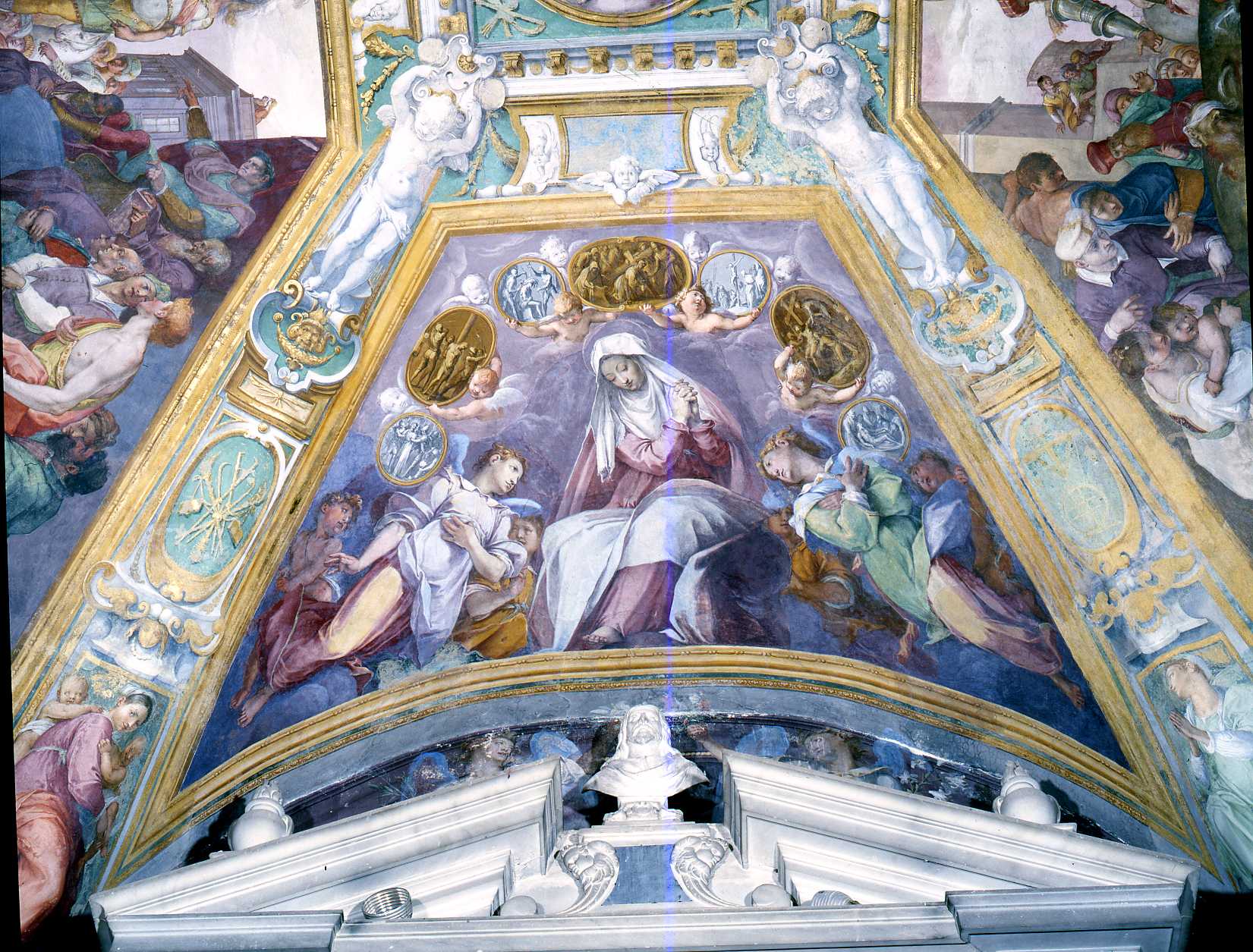 Sette Dolori della Madonna (dipinto) di Barbatelli Bernardino detto il Poccetti (fine sec. XVI)