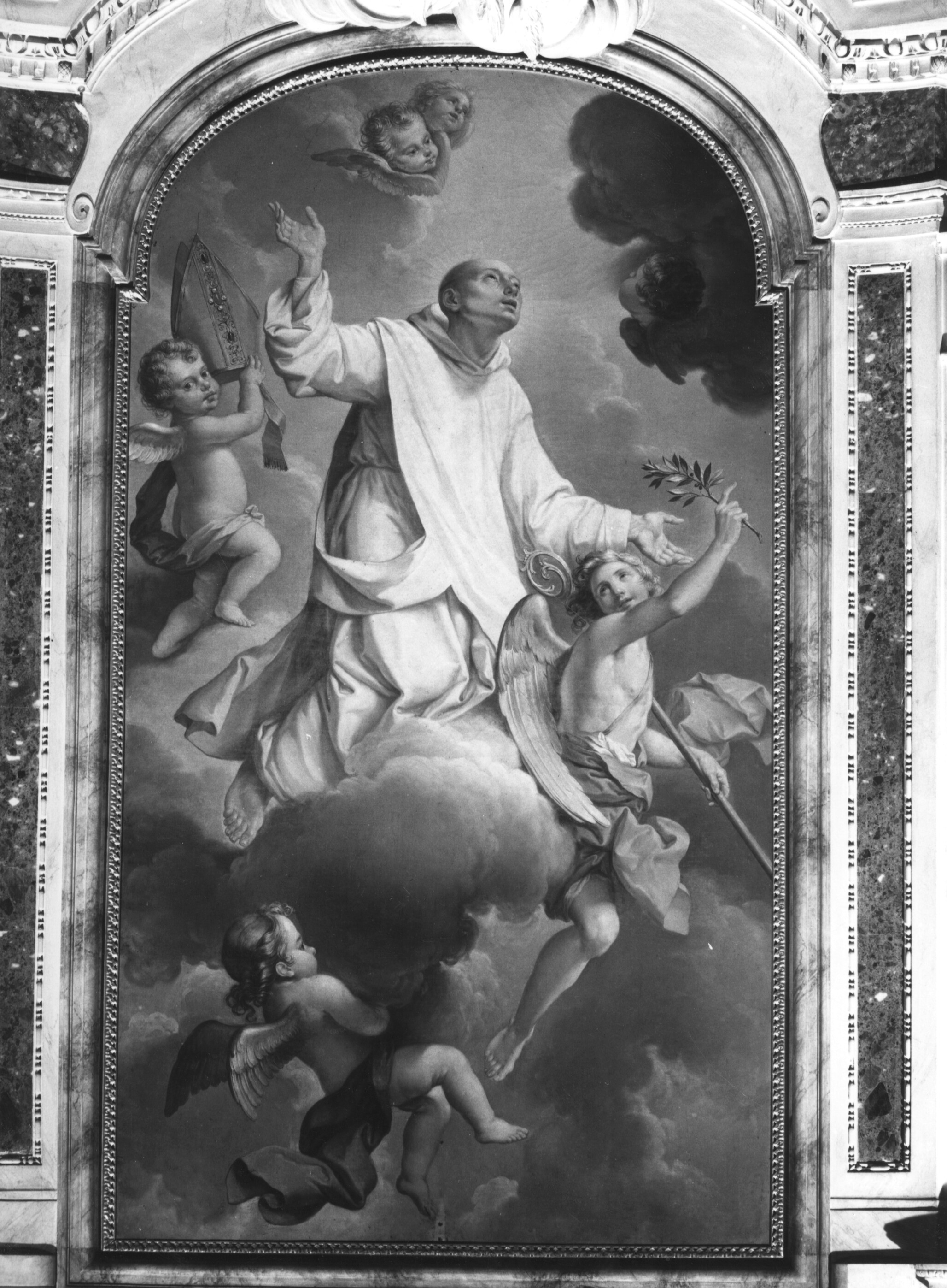 glorificazione del beato Niccolò Albergati (dipinto) di Sacconi Giuseppe (terzo quarto sec. XVIII)