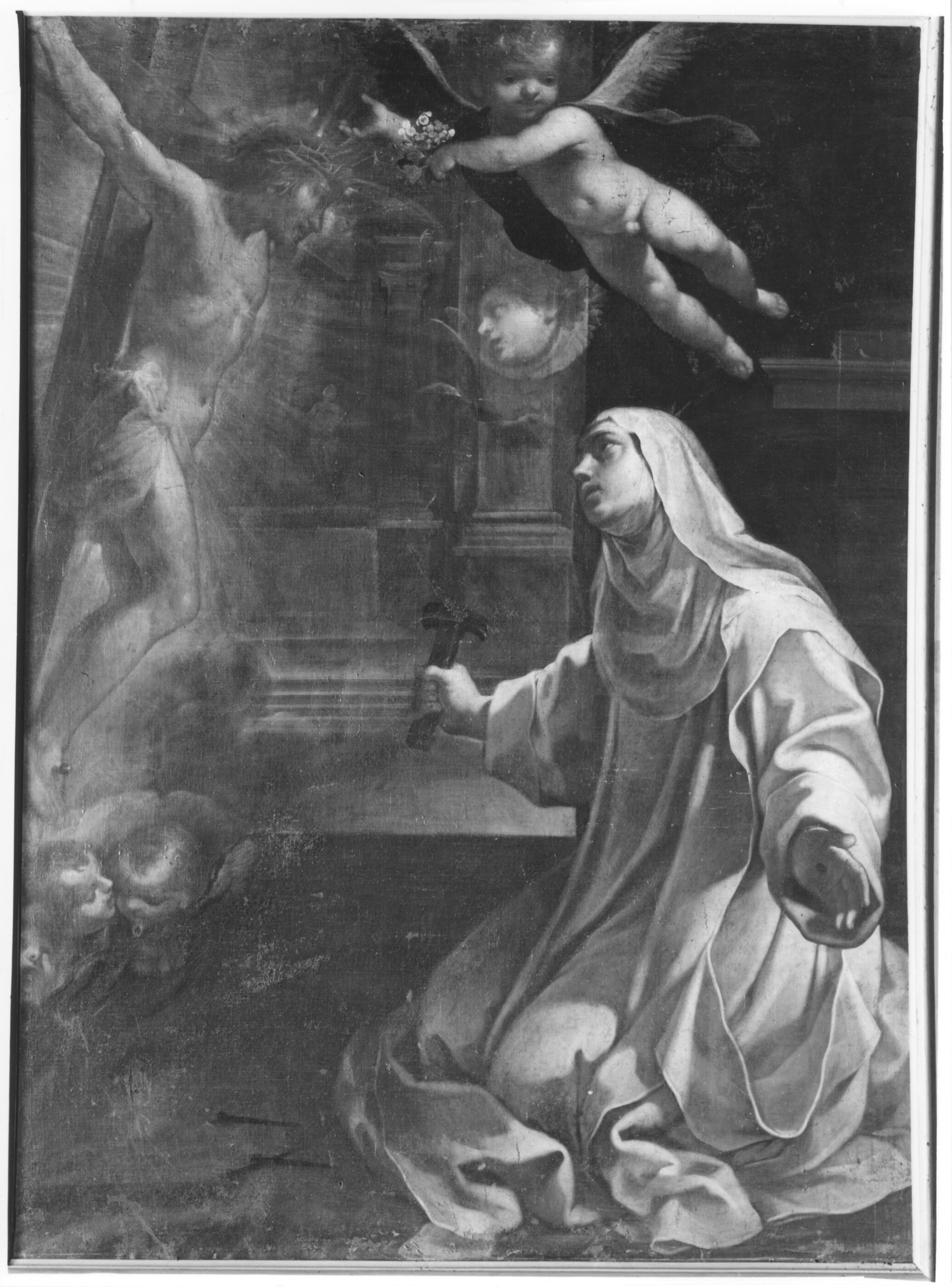beata Beatrice d'Ornacien (dipinto) di Manetti Rutilio (primo quarto sec. XVII)