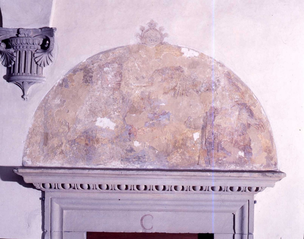 figura maschile (dipinto) di Piero di Matteo (primo quarto, fine/ inizio sec. XVI, secc. XVIII/ XIX)