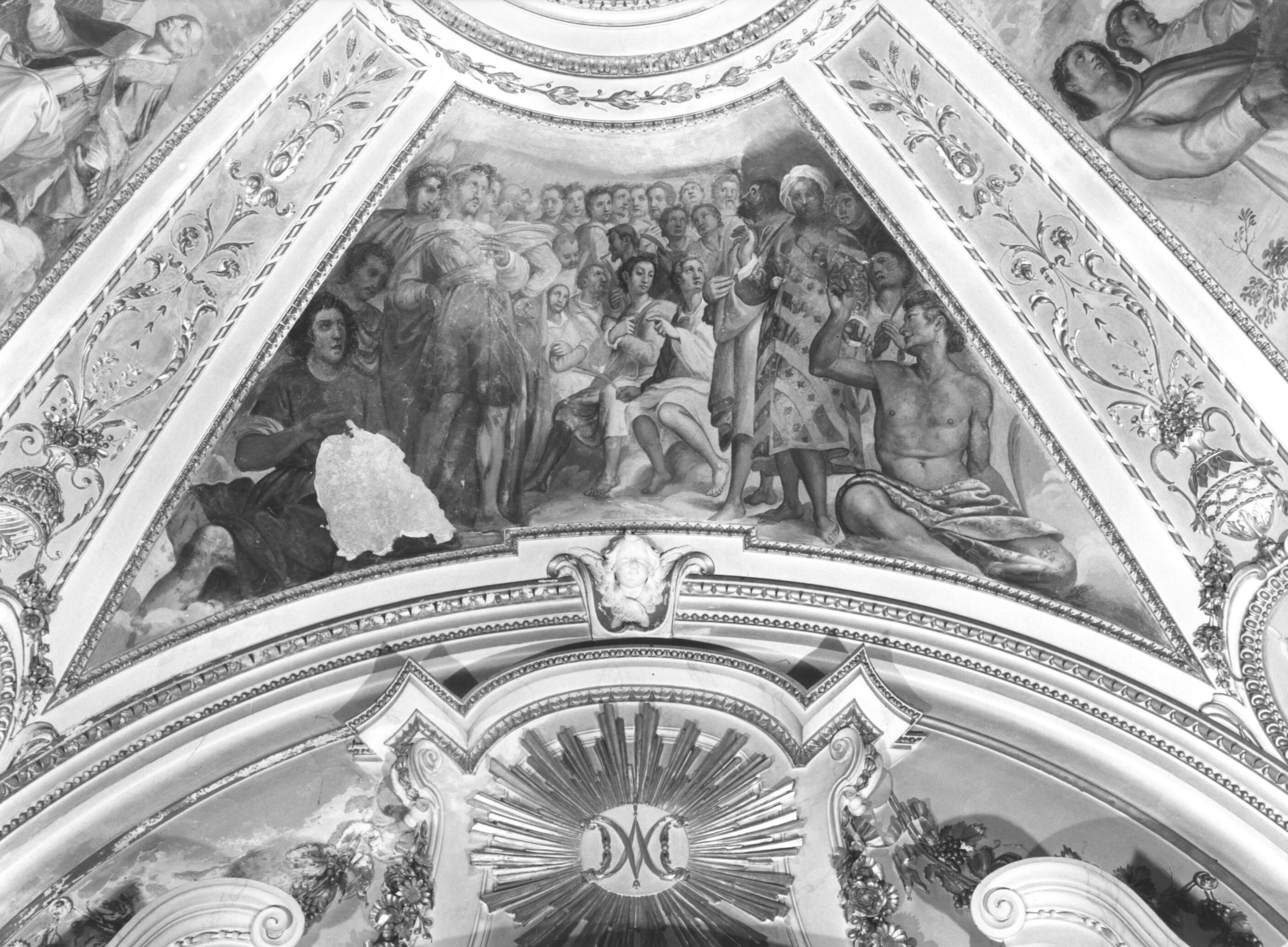 San Giuliano converte un eretico (dipinto) di Sacconi Giuseppe, Ciocchi Ulisse (fine/ inizio, seconda metà secc. XVI/ XVII, sec. XVIII)