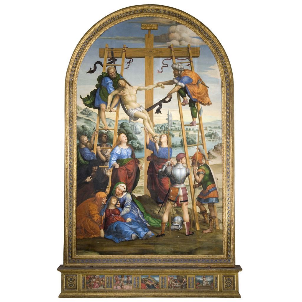 storie della passione di Cristo (pala d'altare) di Bazzi Giovanni Antonio detto Sodoma (attribuito) (sec. XVI)