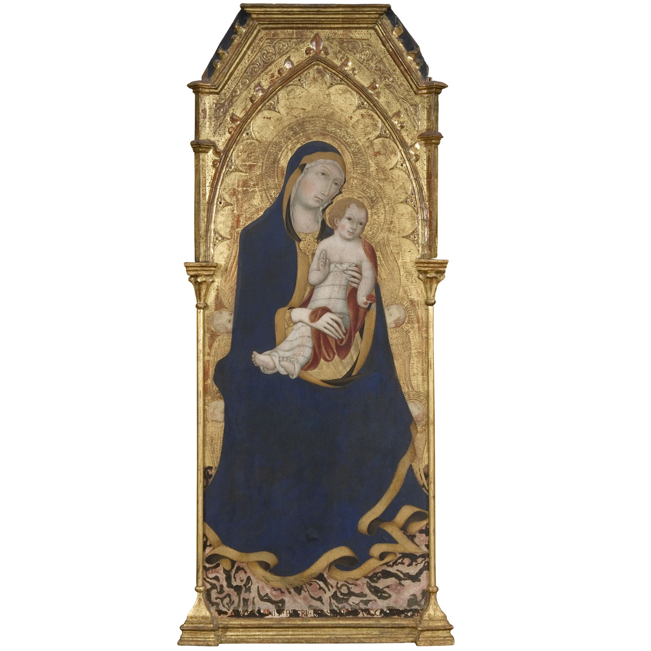 Polittico di Scrofiano, Madonna con Bambino (scomparto di polittico, elemento d'insieme) di Sano di Pietro (sec. XV)
