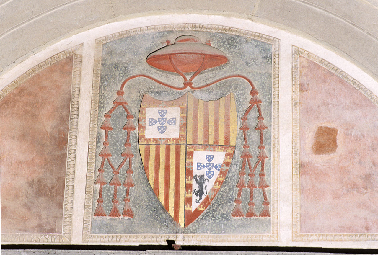 stemma del Cardinale del Portogallo (rilievo) - ambito fiorentino (sec. XV)