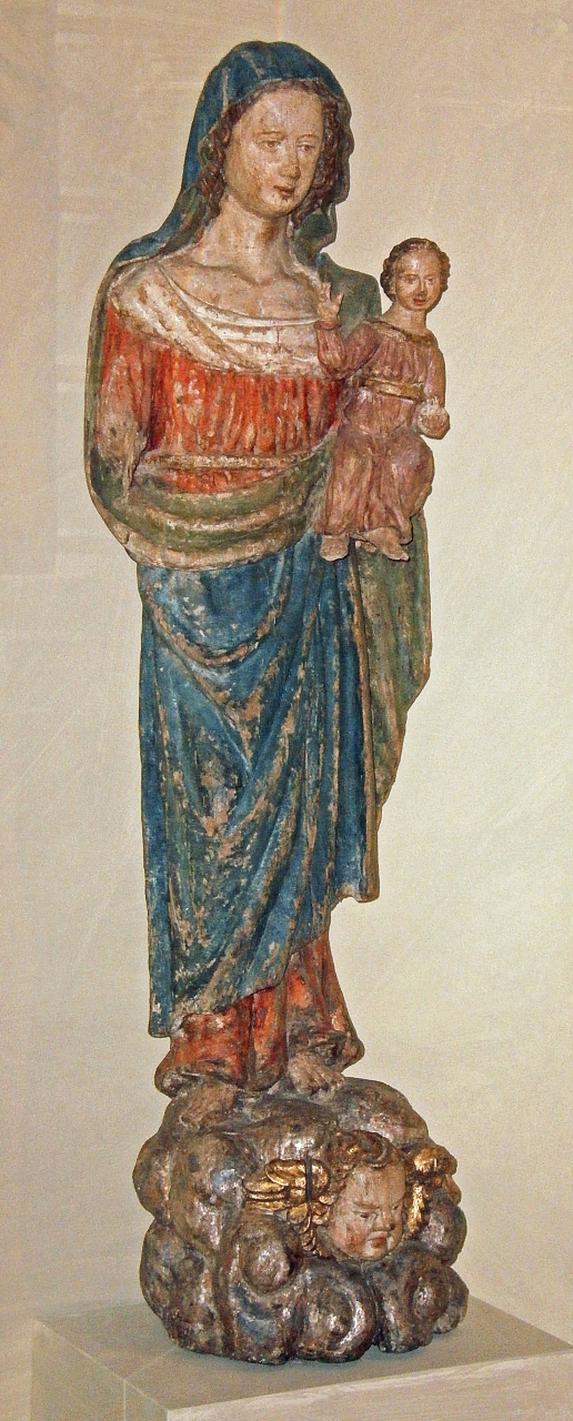 Madonna con Bambino (scultura) - bottega ligure (fine/ inizio secc. XV/ XVI)