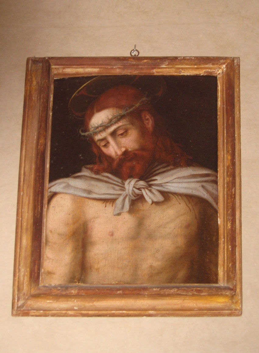 Ecce Homo (dipinto) di Salviati Francesco (maniera) (metà sec. XVI)