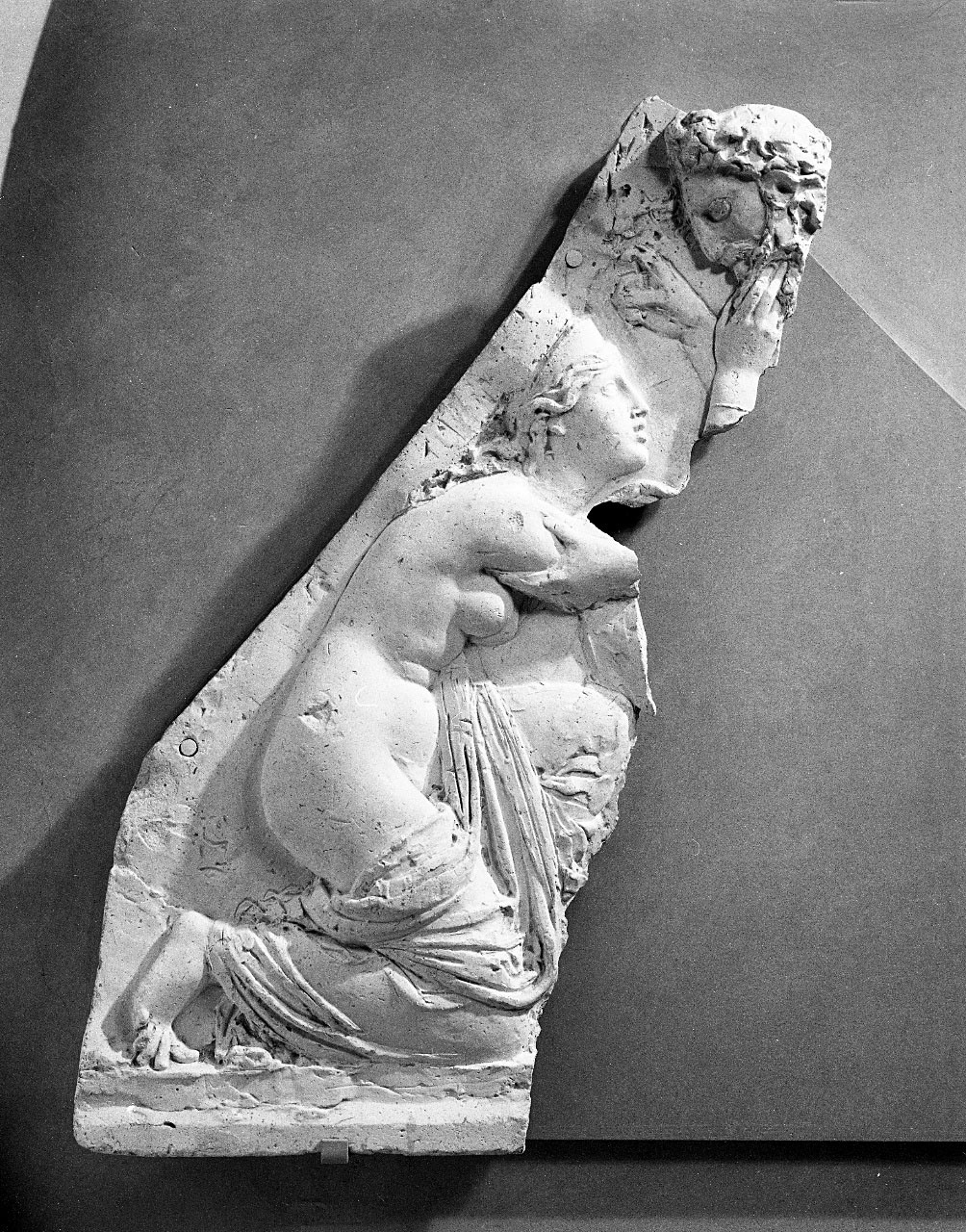 Teti implora Giove (rilievo, frammento) di Bartolini Lorenzo (sec. XIX)