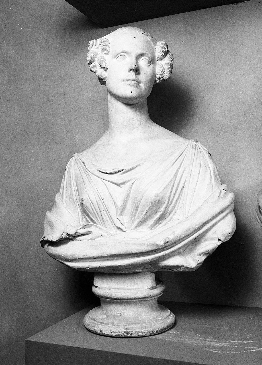 busto ritratto di donna panneggiata (busto) di Bartolini Lorenzo (sec. XIX)