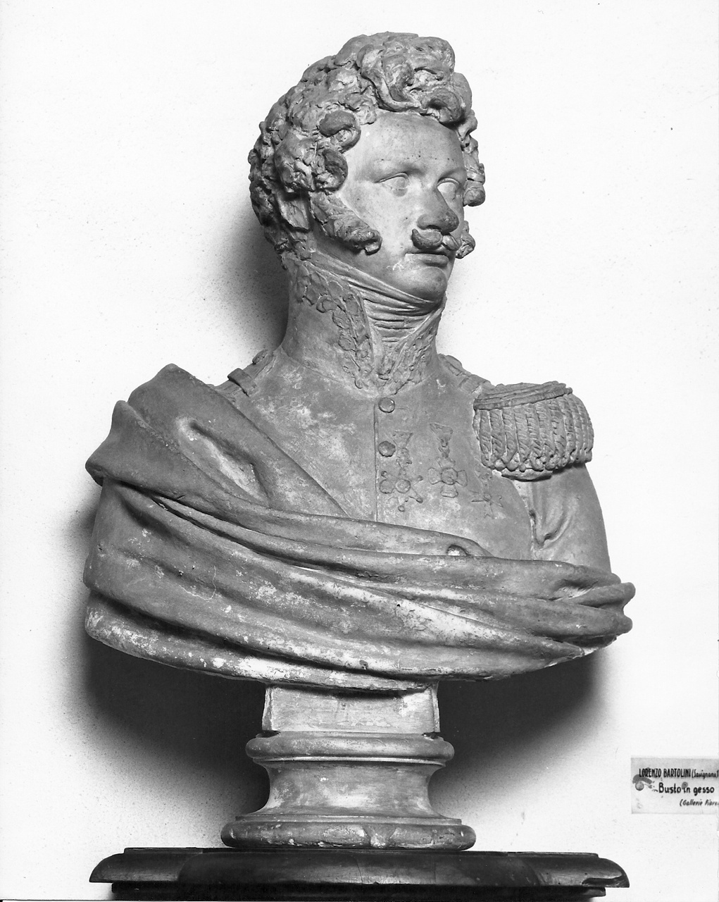 busto ritratto di John Fane lord Burghersh poi XI conte di Westmorland (busto) di Bartolini Lorenzo (sec. XIX)