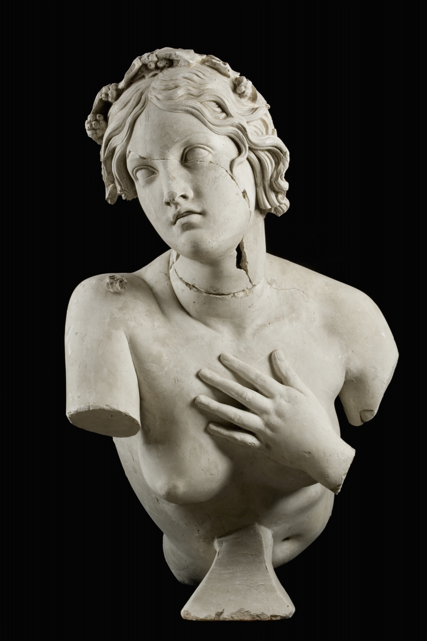 Dirce (o Baccante a riposo), busto femminile (calco di scultura) di Bartolini Lorenzo (sec. XIX)