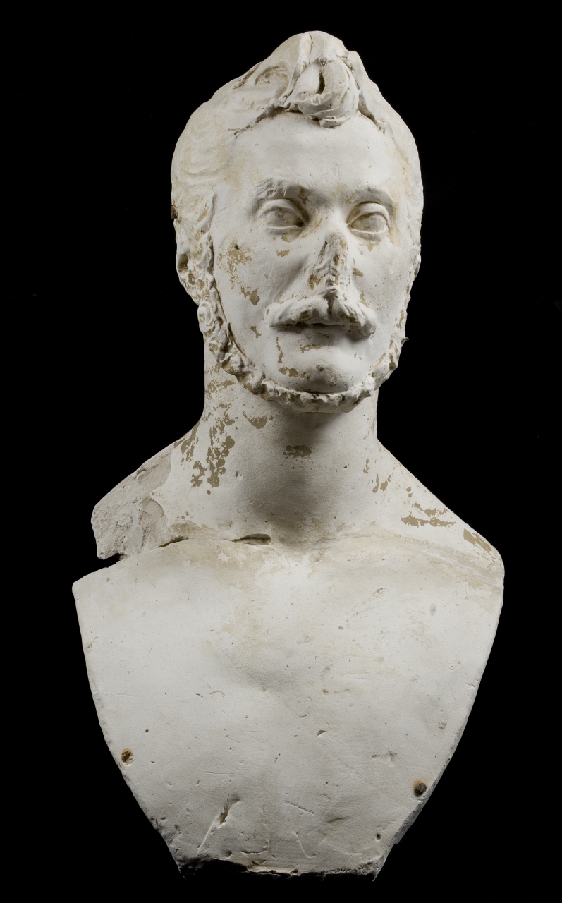 busto ritratto d'uomo all'eroica (modello per scultura) di Bartolini Lorenzo (sec. XIX)