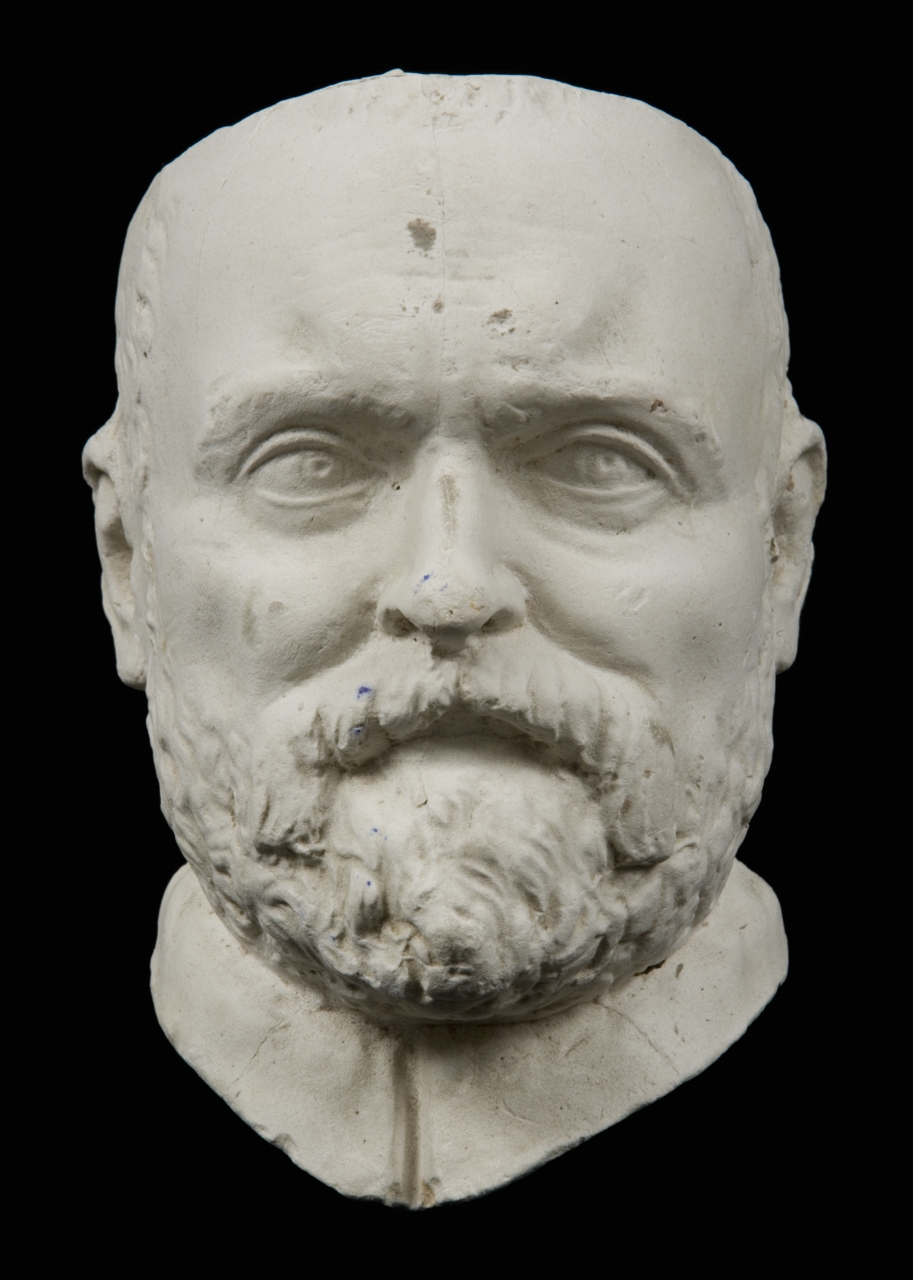 testa d'uomo con barba (calco) di Bartolini Lorenzo (attribuito) (sec. XIX)