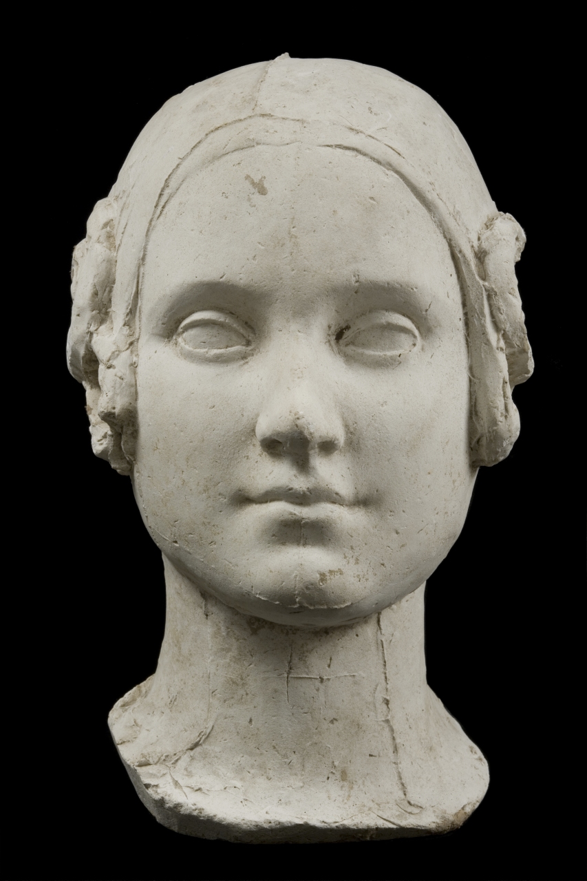 testa ritratto di Matilde Bonaparte de Monfort (calco) di Bartolini Lorenzo (sec. XIX)