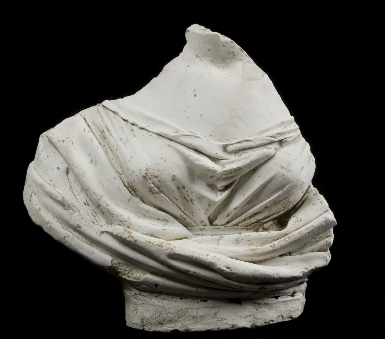 busto femminile panneggiato acefalo (modello per scultura, frammento) di Bartolini Lorenzo (sec. XIX)