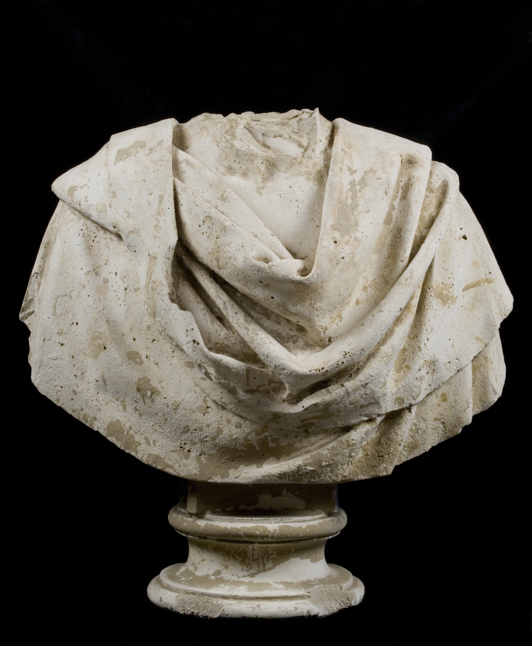 busto maschile panneggiato acefalo (modello per scultura, frammento) di Bartolini Lorenzo (sec. XIX)