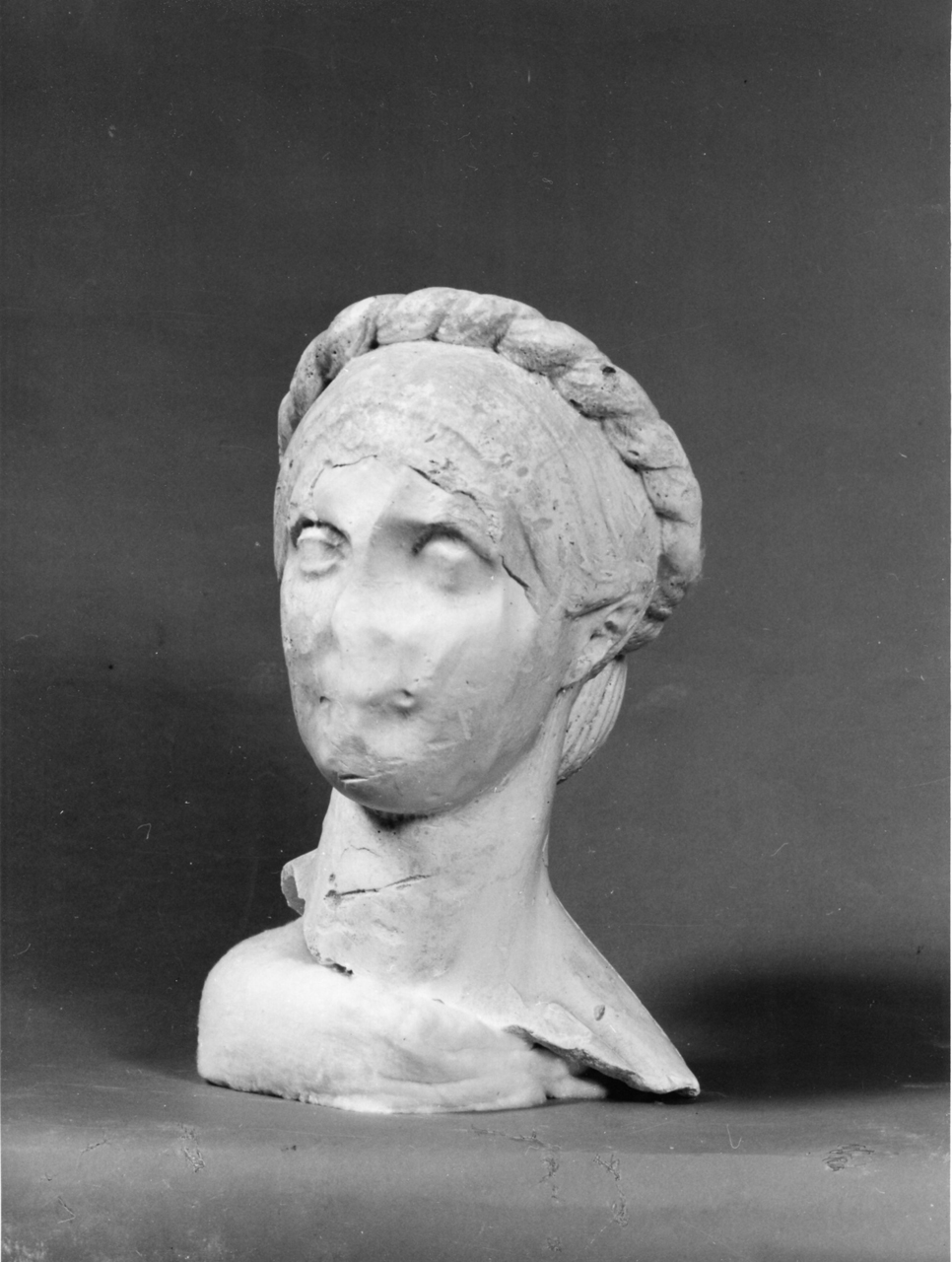 testa ritratto di Luisa Sauli Pallavicini (modello per scultura, frammento) di Bartolini Lorenzo (sec. XIX)