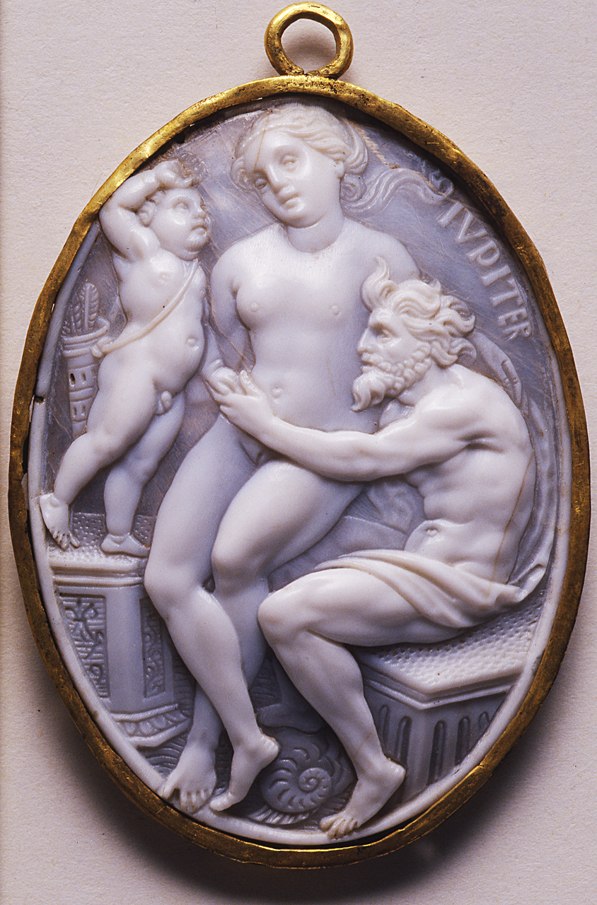 Giove con Venere e Cupido (cammeo) - bottega francese (prima metà sec. XVI)