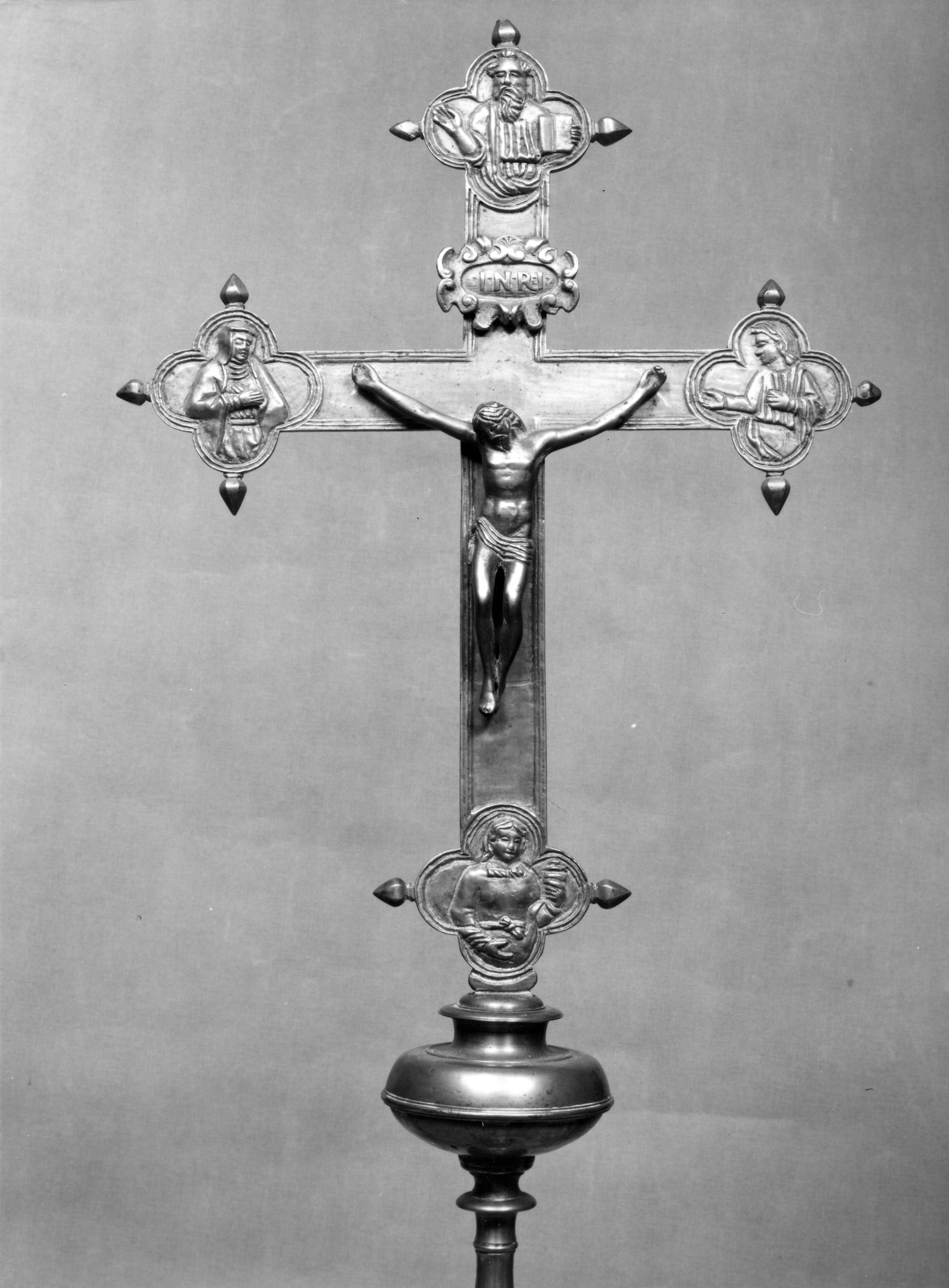 Cristo crocifisso (croce astile) - manifattura toscana (fine sec. XVII)