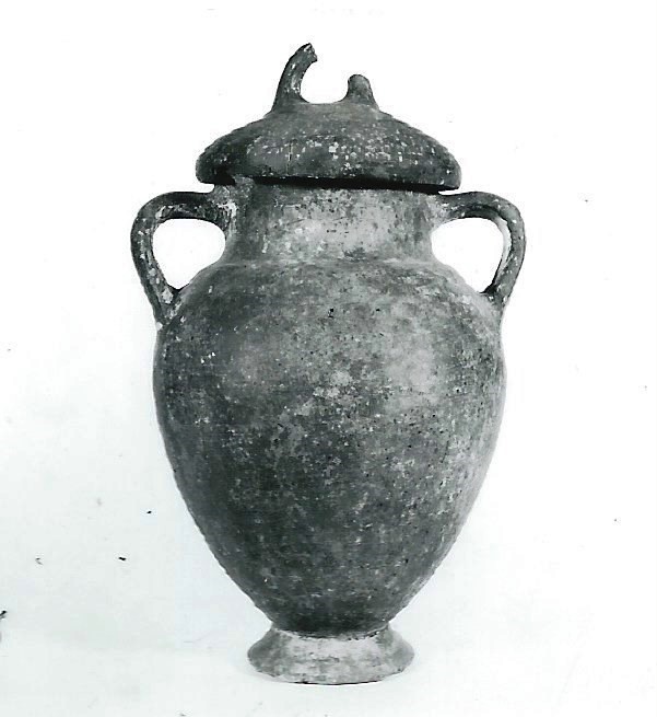 anfora/ con coperchio - produzione etrusca (VII-VI a.C)
