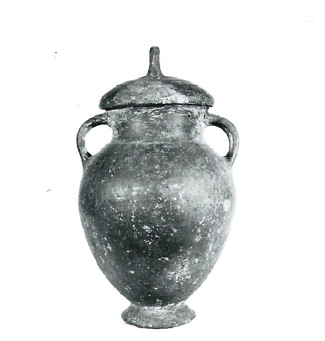 anfora/ con coperchio - produzione etrusca (VII-VI a.C)