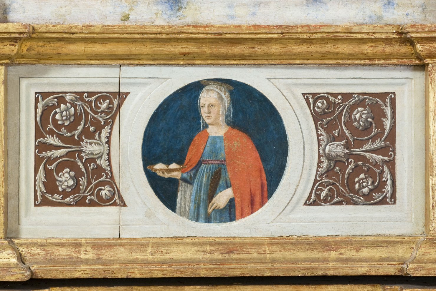 Santi (scomparto di polittico, elemento d'insieme) di Piero della Francesca (terzo quarto sec. XV)