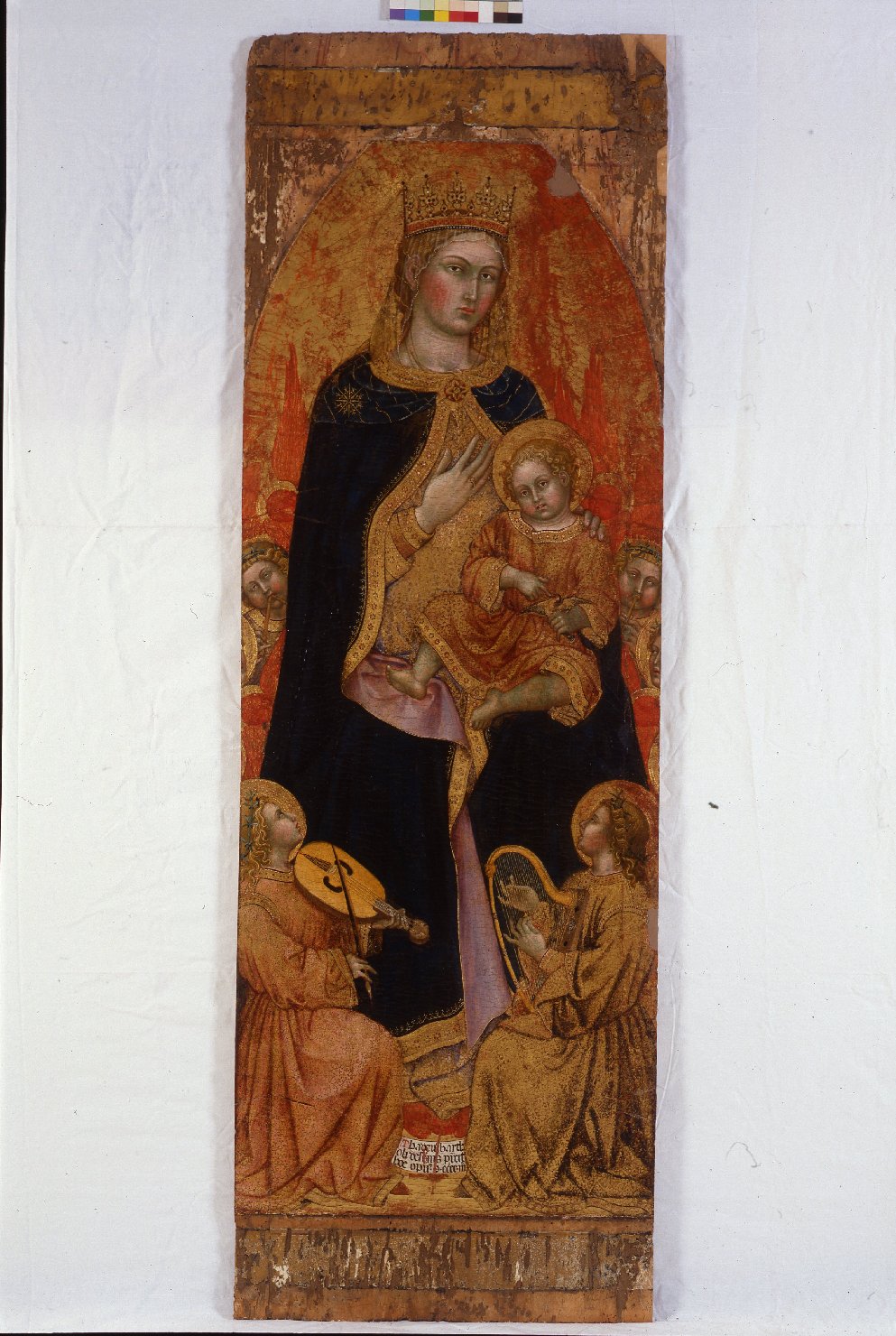 Madonna con Bambino e angeli (scomparto di polittico, elemento d'insieme) di Taddeo di Bartolo (inizio sec. XV)
