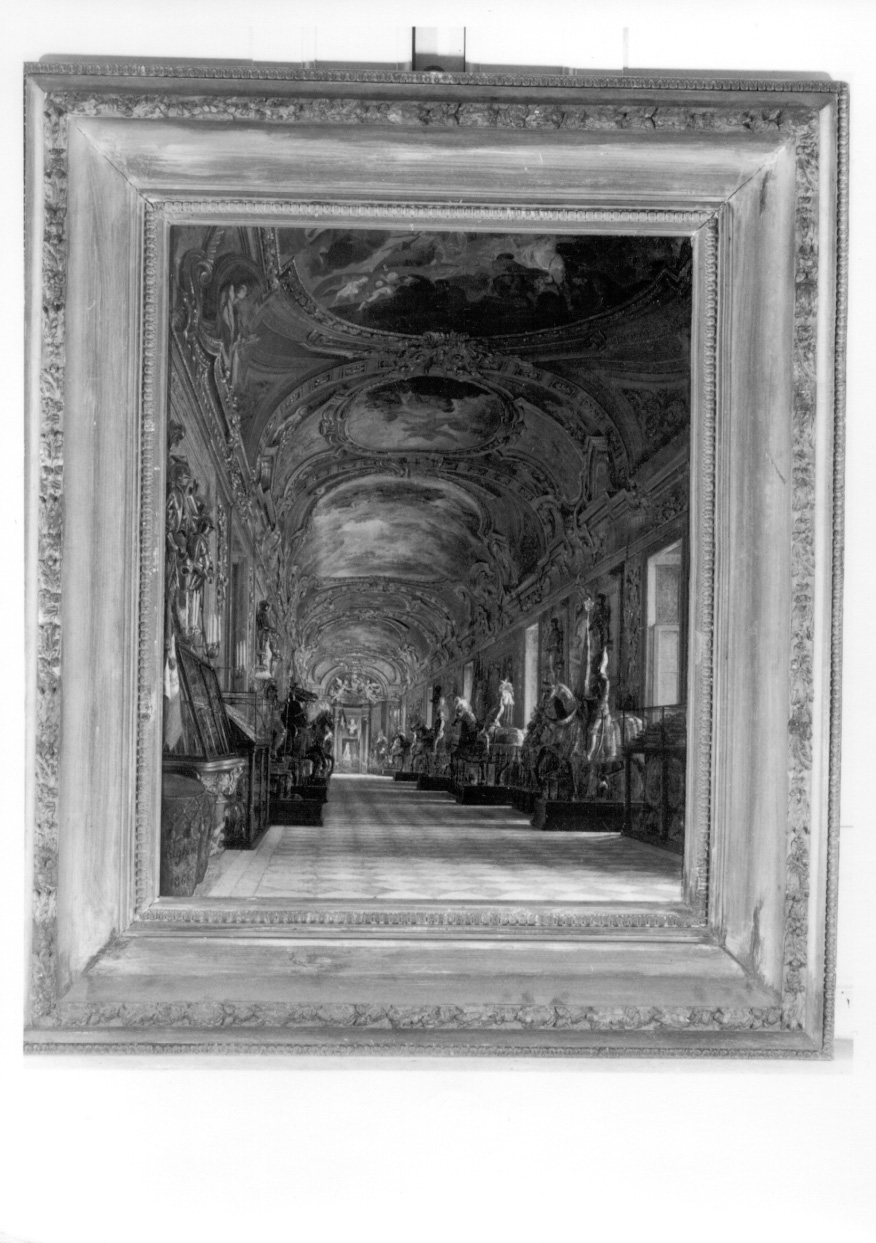 interno dell'Armeria Reale di Torino (dipinto, opera isolata) di Righini Camillo (terzo quarto sec. XIX)