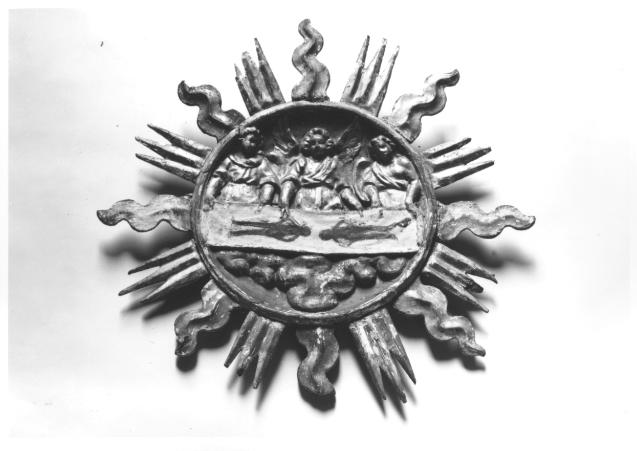 Sacra Sindone (emblema di confraternita, opera isolata) - ambito piemontese (inizio sec. XVII)