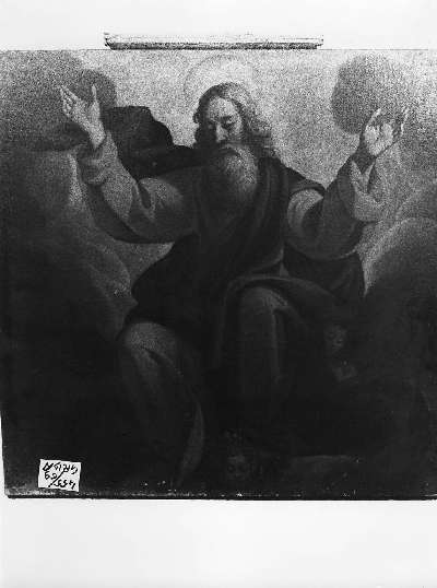 Dio Padre benedicente (dipinto, opera isolata) di Mannucci Gaspare (primo quarto sec. XVII)