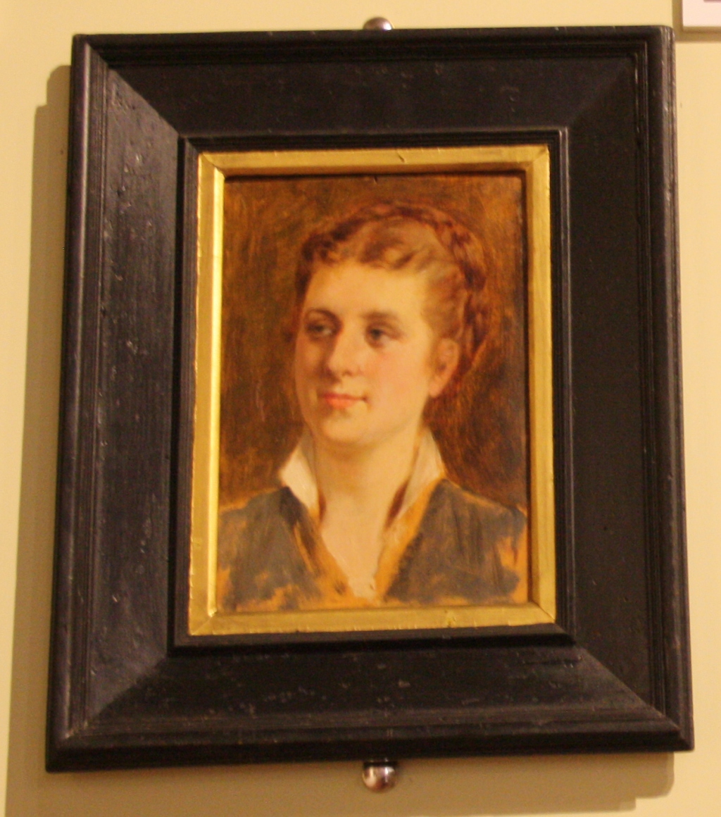 Ritratto di giovinetta, ritratto femminile (dipinto) di Ussi Stefano (sec. XIX)
