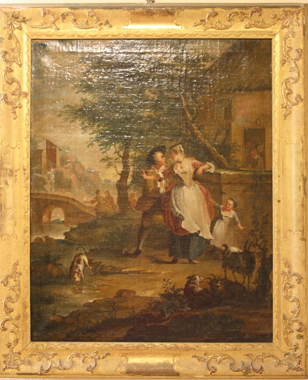 Scena campestre, Scena campestre (dipinto) - ambito francese (sec. XVIII)