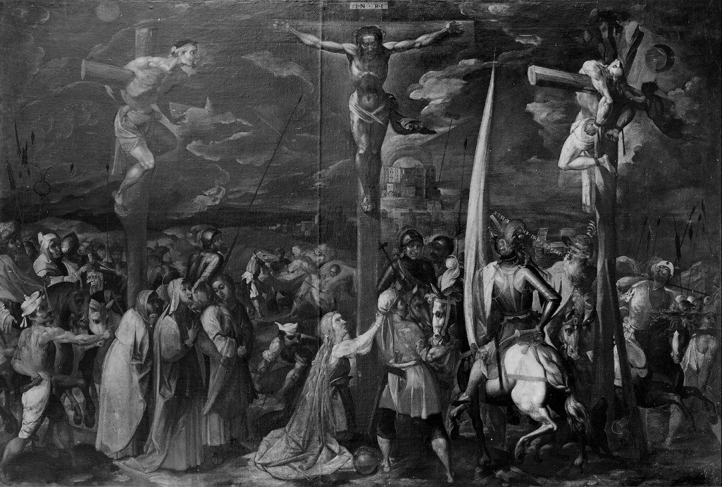 crocifissione (dipinto) - ambito fiammingo (prima metà sec. XVII)
