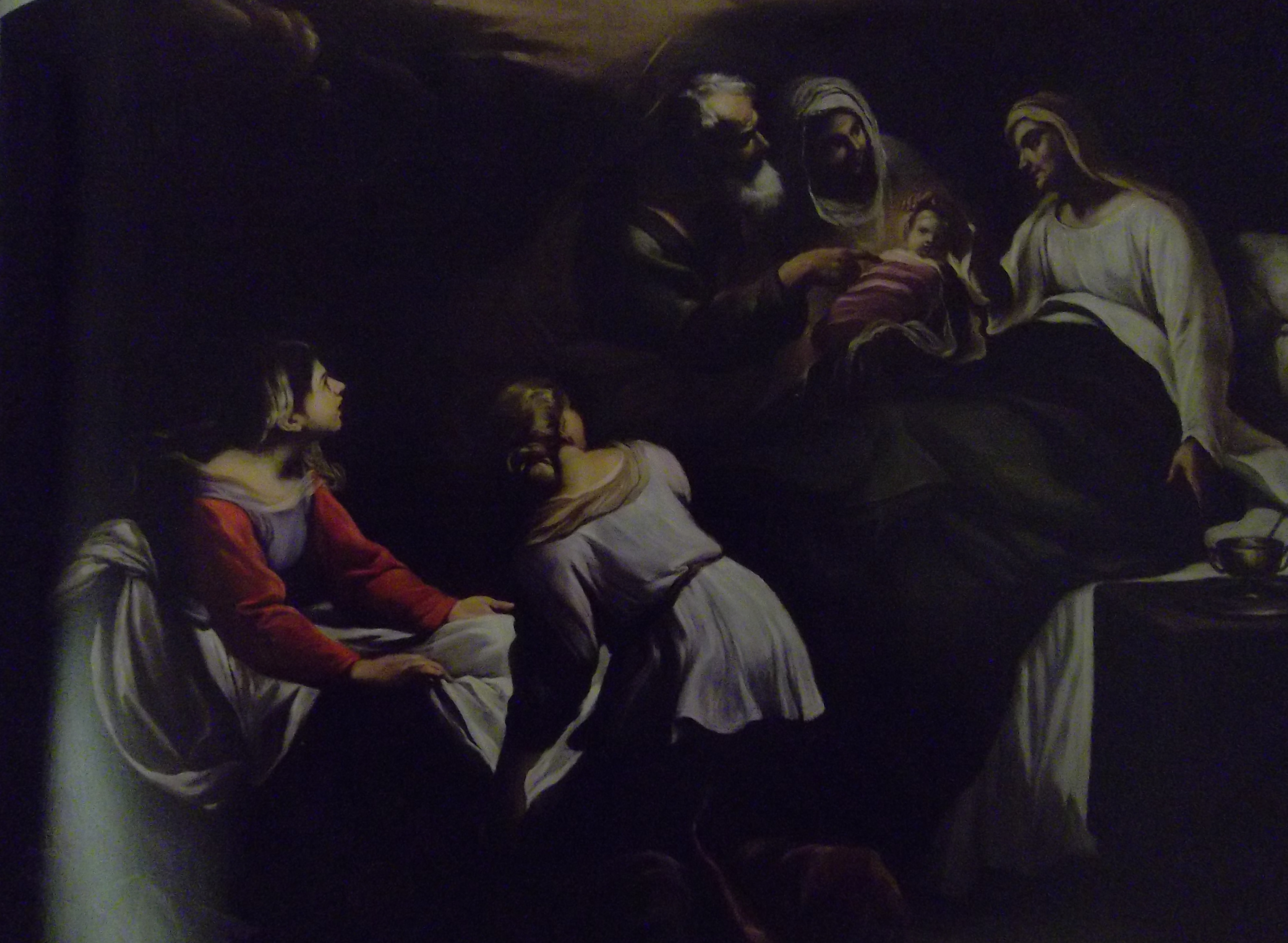 Nascita della Vergine (dipinto) di Brandi Giacinto (sec. XVII)