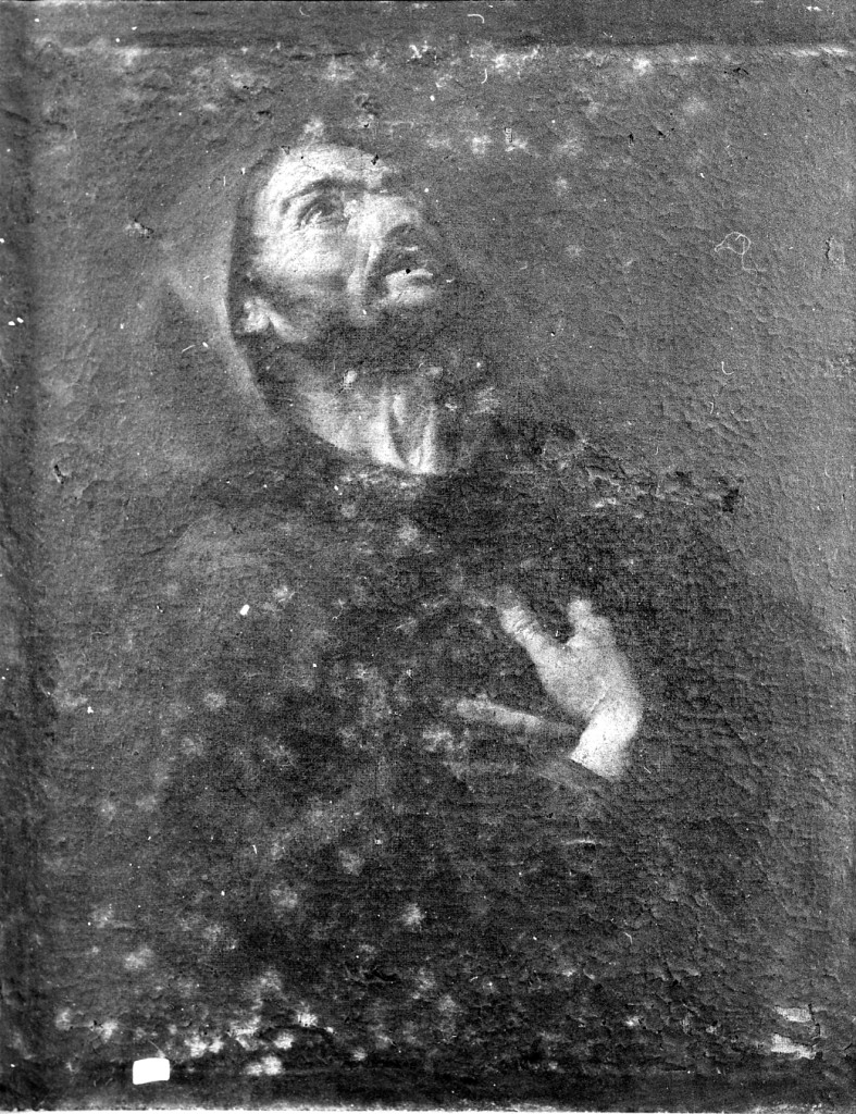 estasi di San Francesco d'Assisi (dipinto) di Fracanzano Cesare (attribuito) - ambito napoletano (seconda metà sec. XVII)