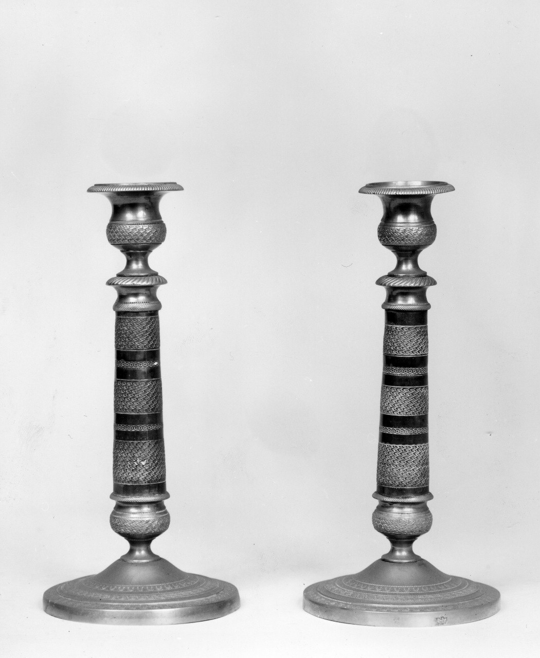 candeliere, serie - manifattura italiana (primo quarto sec. XIX)