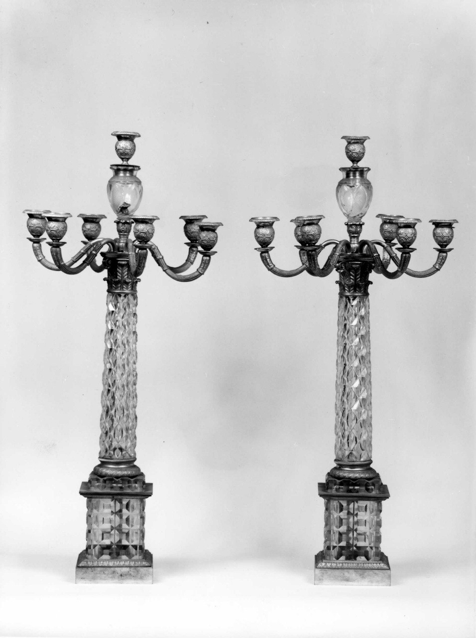 candelabro, serie - manifattura europea (sec. XIX)