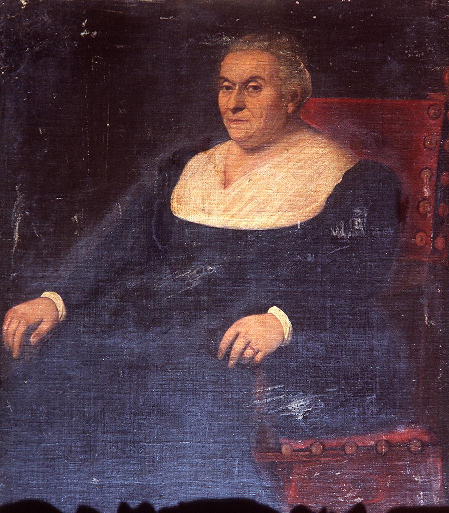 ritratto di donna anziana (dipinto) di Bassano Leandro (cerchia) (fine sec. XVI)