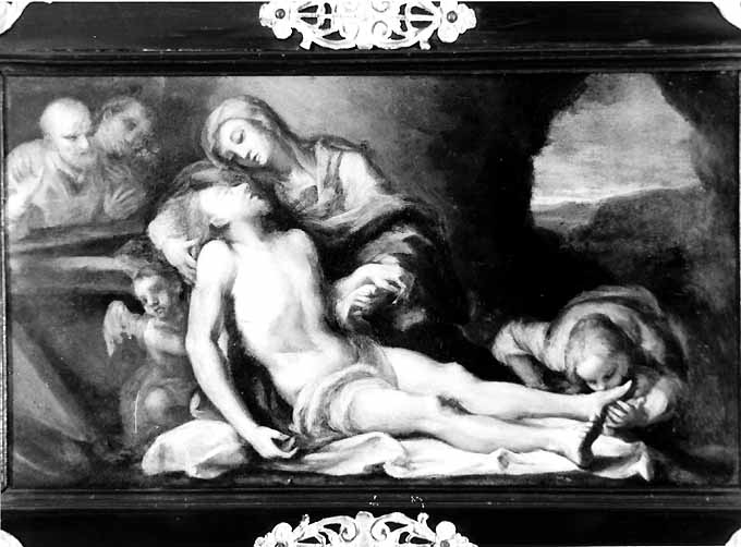 compianto sul Cristo morto (dipinto) - ambito romano (fine/ inizio secc. XVI/ XVII)