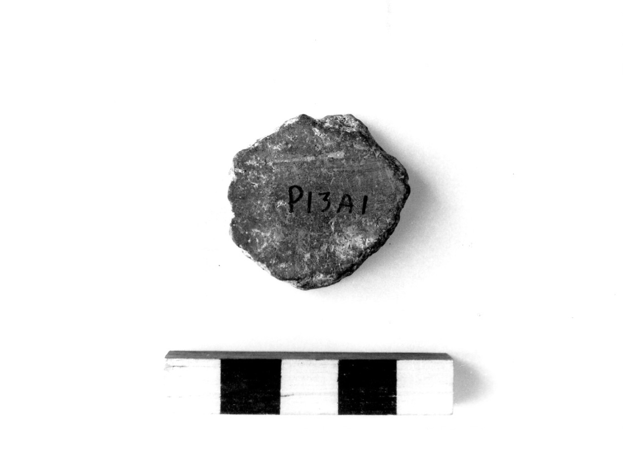 piastrina circolare - civiltà protovillanoviana/ età del bronzo finale (sec. X a.C)